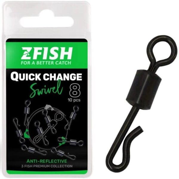 zfish obratlik quick change swivel matt 10 ks 1