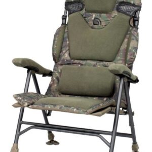 Trakker Křeslo Komfortní s Područkami Levelite Camo Longback Recliner