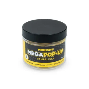 Mikbaits Mega Plovoucí Fluo Boilie Pampeliška 300 ml