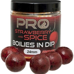 Starbaits Boilies In Dip Pro Strawberry Spice 150g 20mm