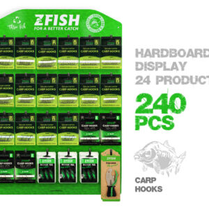 ZFISH Akční Set Kaprových Háčků +  Prodejní Tablo Zdarma!